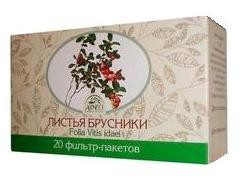 Брусники листья