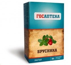 Брусники листья